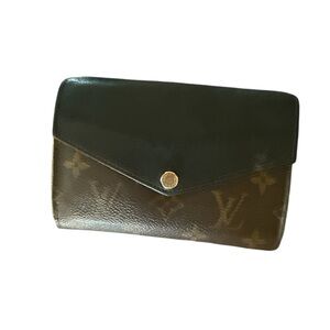 Louis Vuitton Black and Brown Monogram Wallet